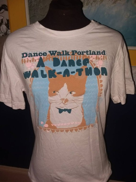 Dance Walk Portland Kitty A Dance Walk A Thon Graphic Shirt Portland Maine Maine Love Shirt