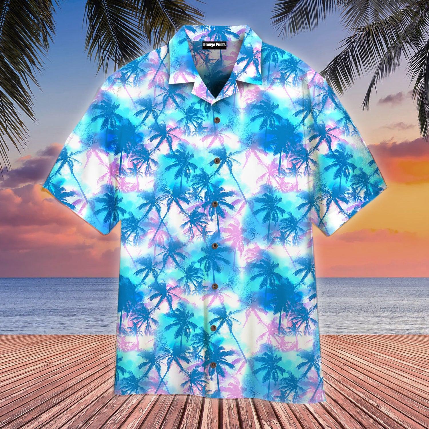 Mens Neon Tropical Hawaii Shirt For Men Women Ha28501