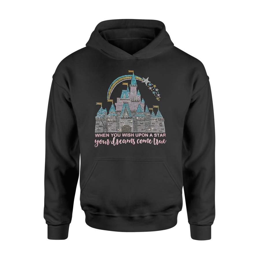 Christmas Gift Idea Dreamers Castle Rhinestone Many Styles to Choose From – Standard Hoodie