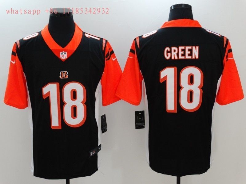 Cincinnati Bengals A.j. Green #18 NFL 2020 Black Jersey Jersey