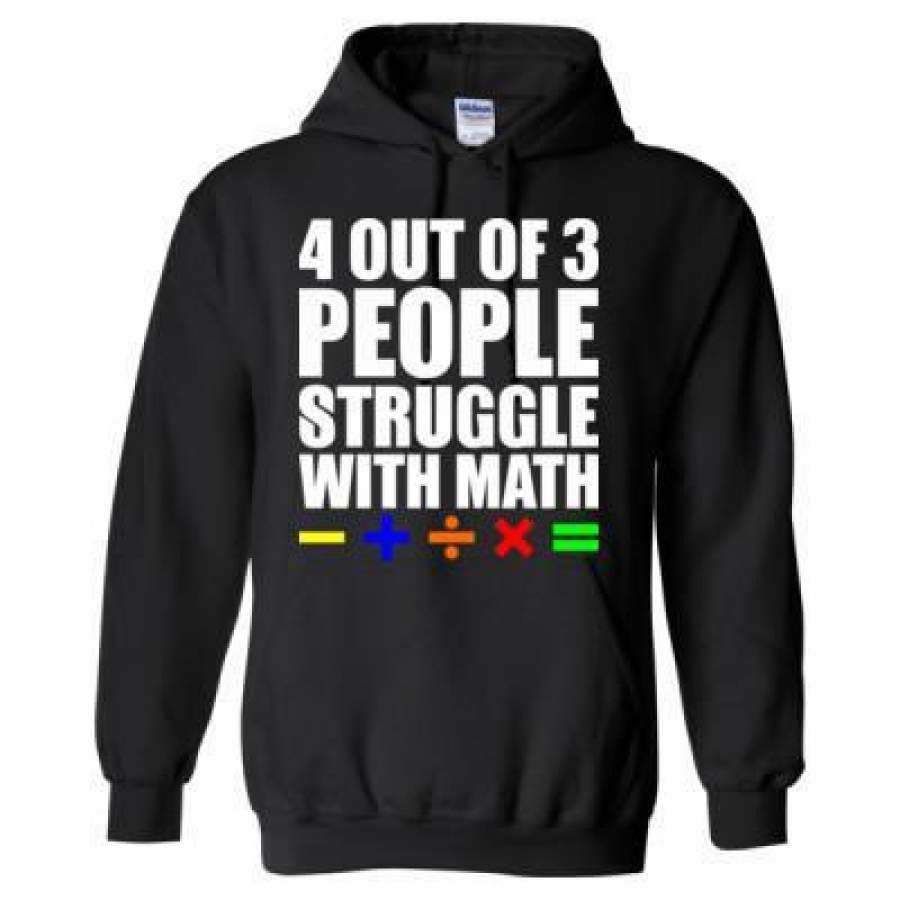 AGR 4 Out Of 3 People Struggle With Math – Heavy Blend™ Hooded Sweatshirt