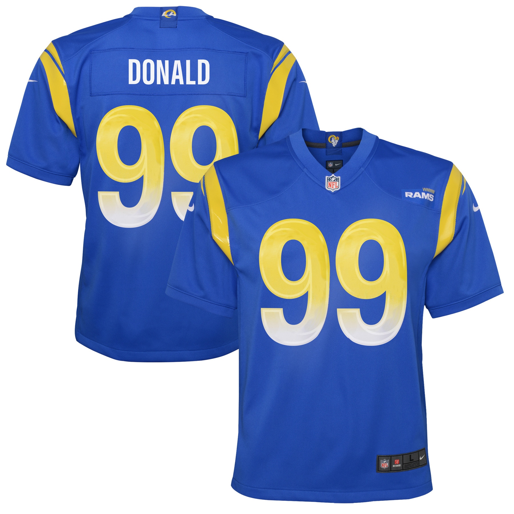 Aaron Donald Los Angeles Rams Youth Game Jersey – Royal