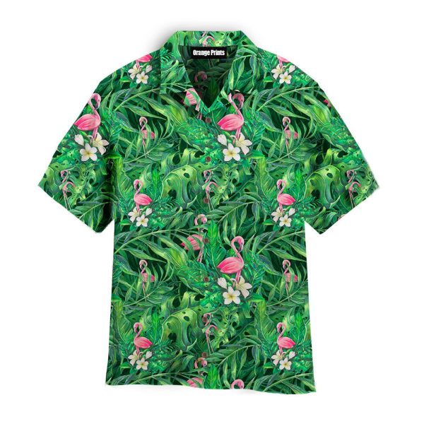 Pink Flamingo Palm Leaves Pattern Hawaii Shirt For Men Women Ha53205