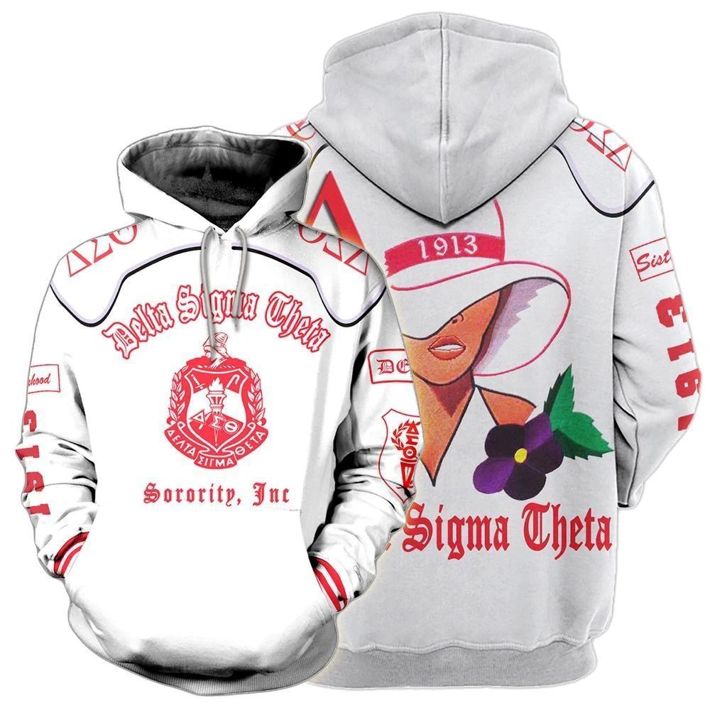 Greek Life Hoodie – Woman Flower  Delta Sigma Theta Hoodie