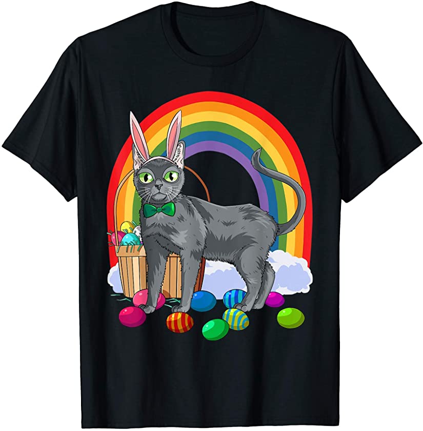 Korat Cat Easter Eggs Bunny T-Shirt