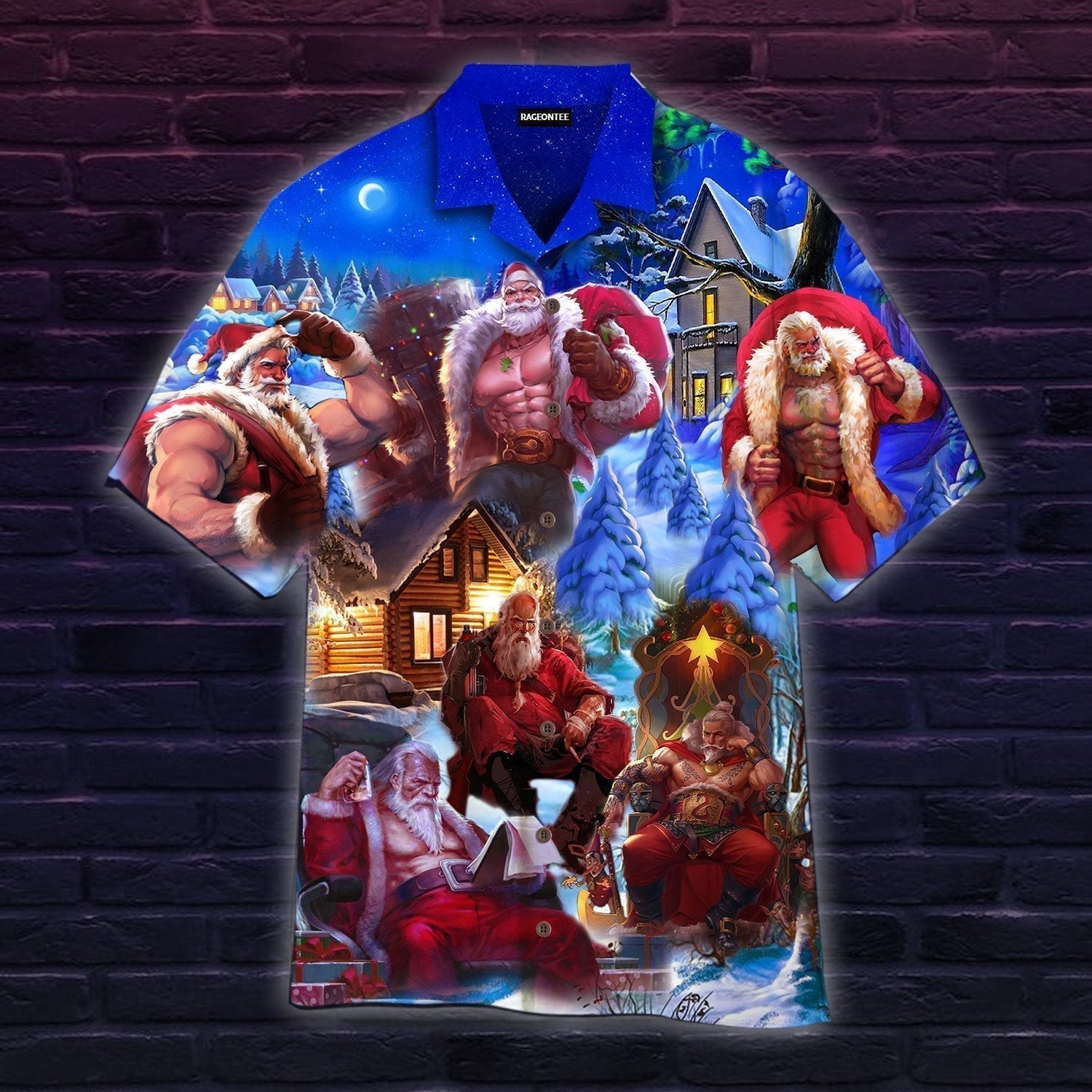 Superhero Santa Claus Will Come And Save You On Christmas Night Hawaii Shirt For Men Women Ha52407