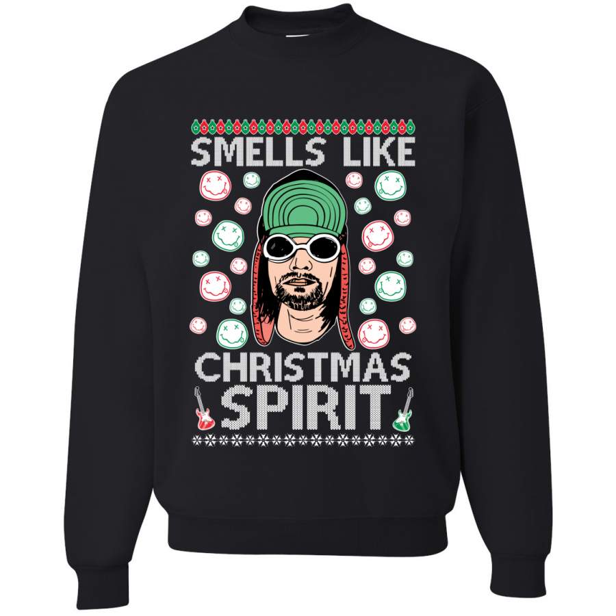 Smells Like Christmas Spirit Ugly Christmas Sweater Christmas Unisex Crewneck Graphic Sweatshirt