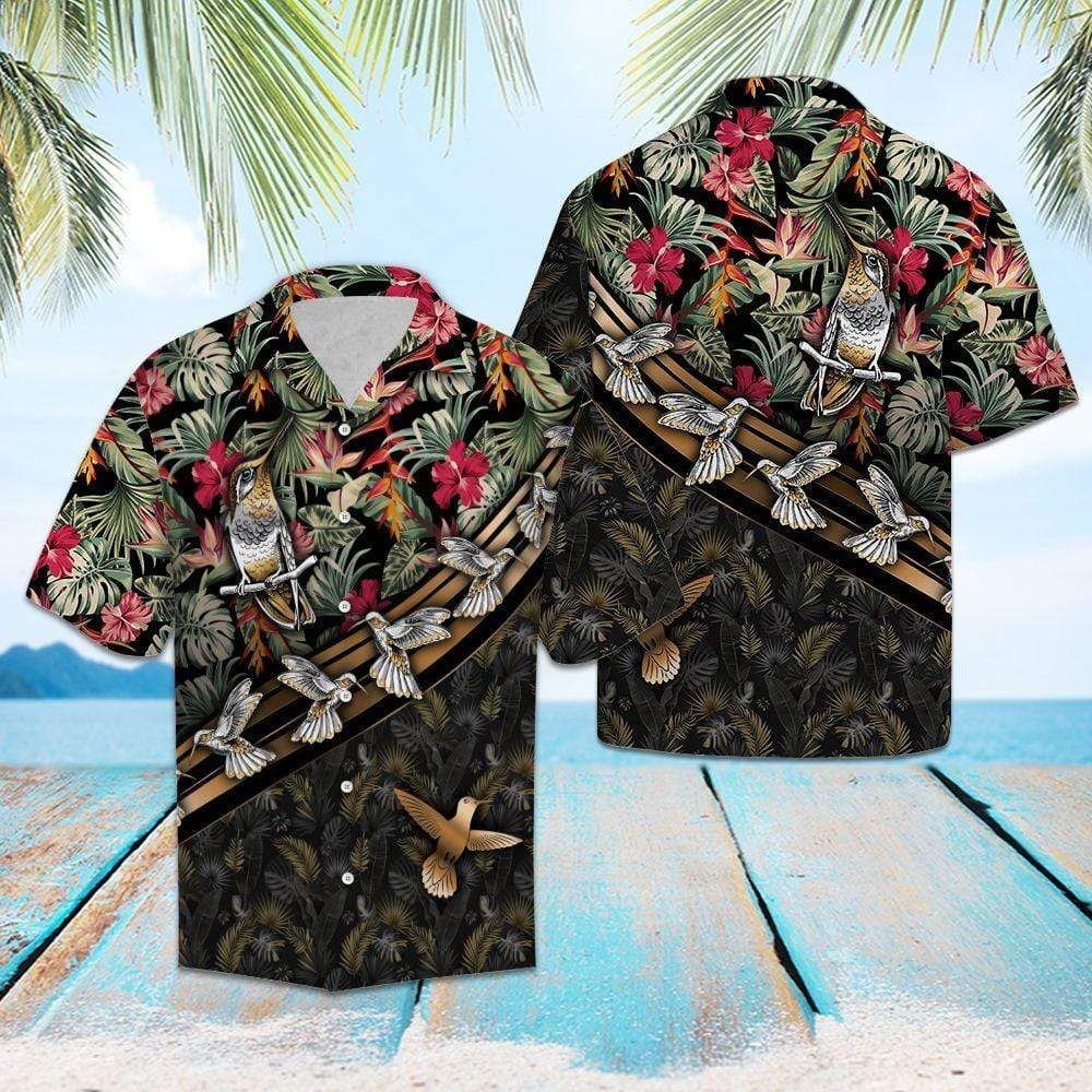 Get Now Pride Royal Hummingbird Tropical Hawaii Aloha Shirts Ha67190