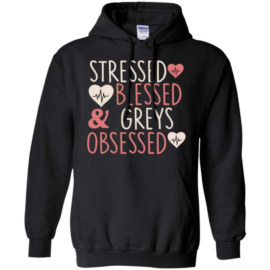 AGR Stressed Blessed and grey obsessed Hoodie