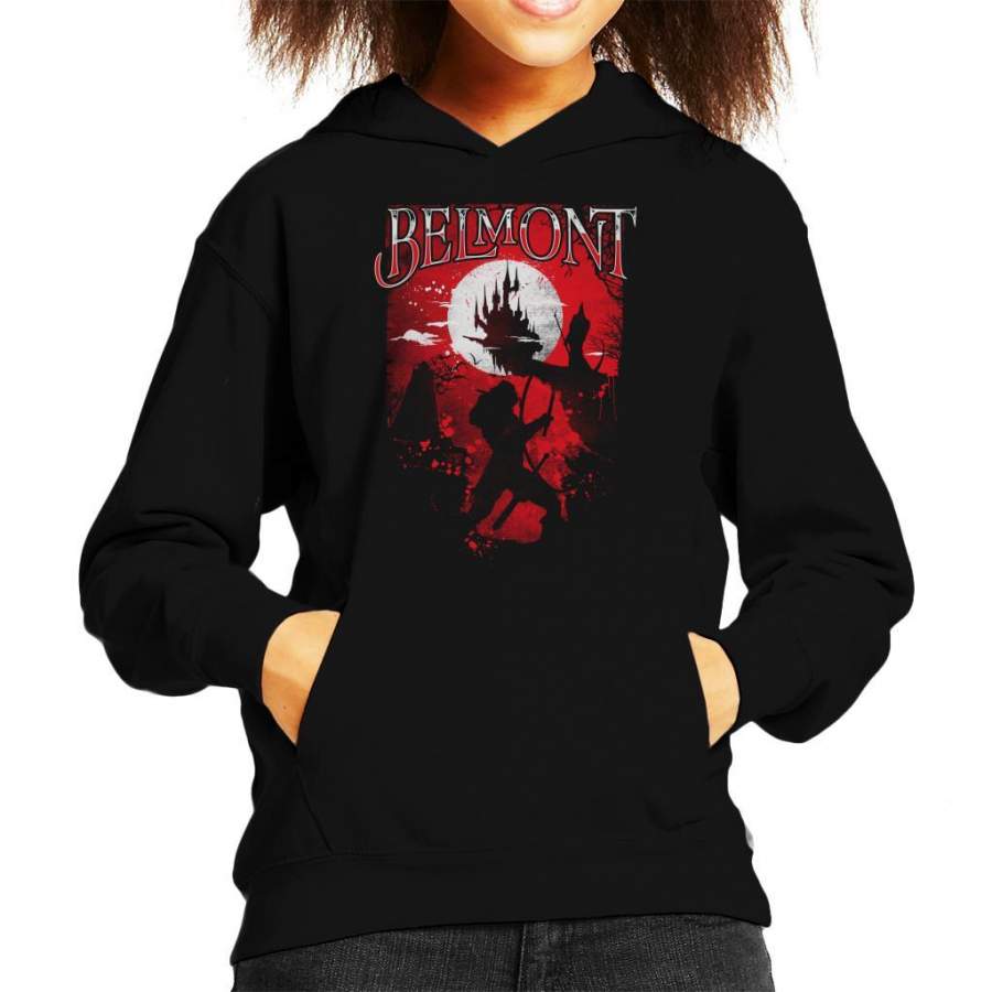 Vampire Hunter Belmont Castlevania Kid’s Hooded Sweatshirt
