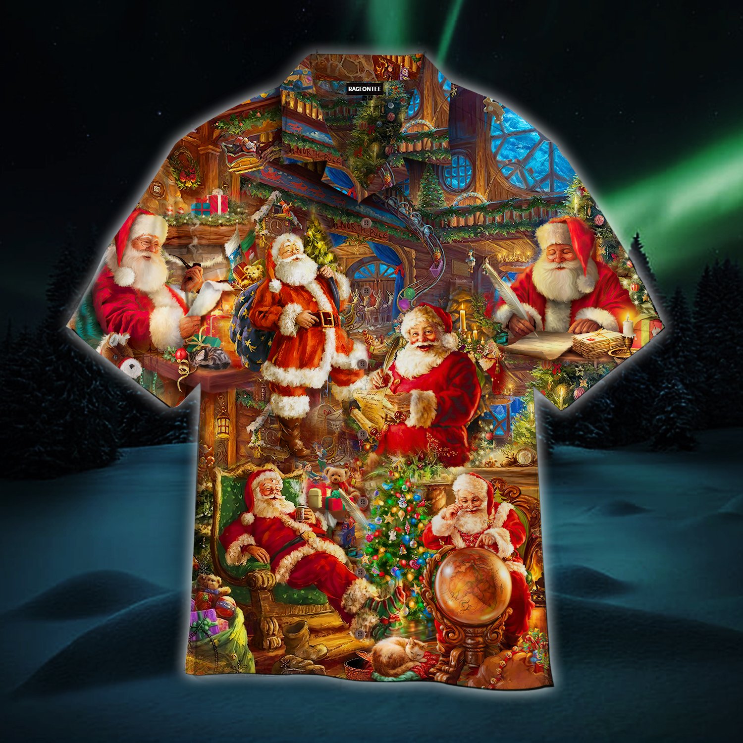 House Of Santa Claus Christmas Hawaii Shirt For Men Women Adult Ha9815