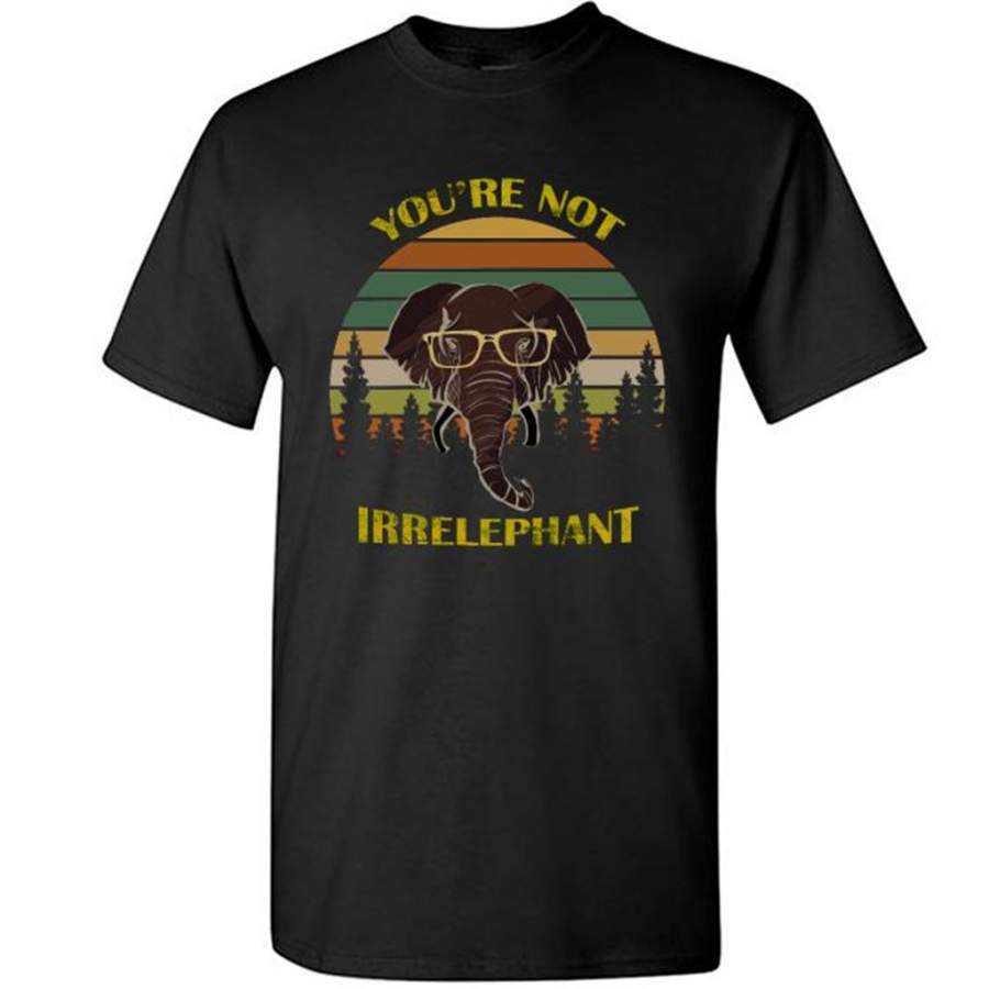 You’re Not Irrelephant, Retro Vintage Design – Gildan Short Sleeve Shirt