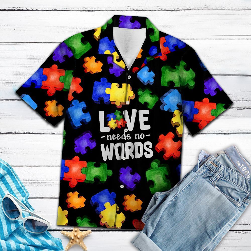 Autism Love T1707 – Hawaiian Shirt