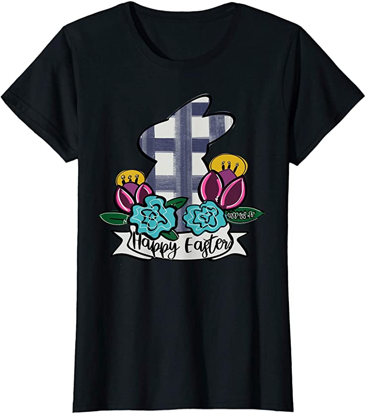 Womens Happy Easter bunny T-Shirt