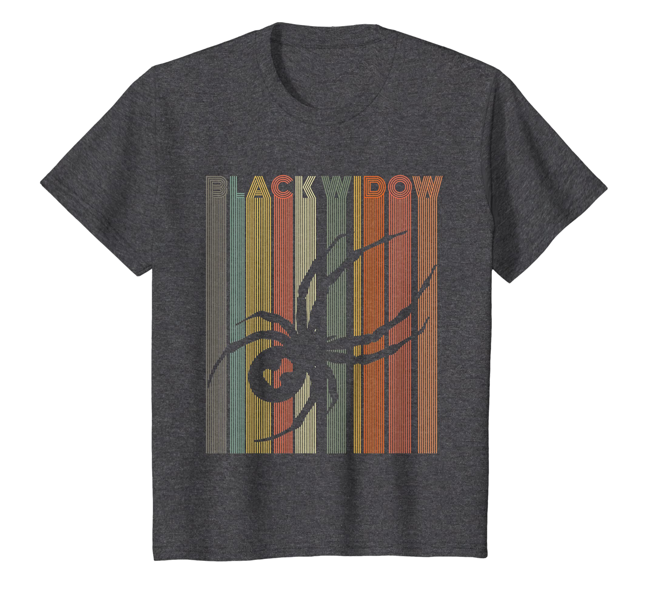 Vintage Black Widow Tshirt Retro Spider Shirt Women Men Kids