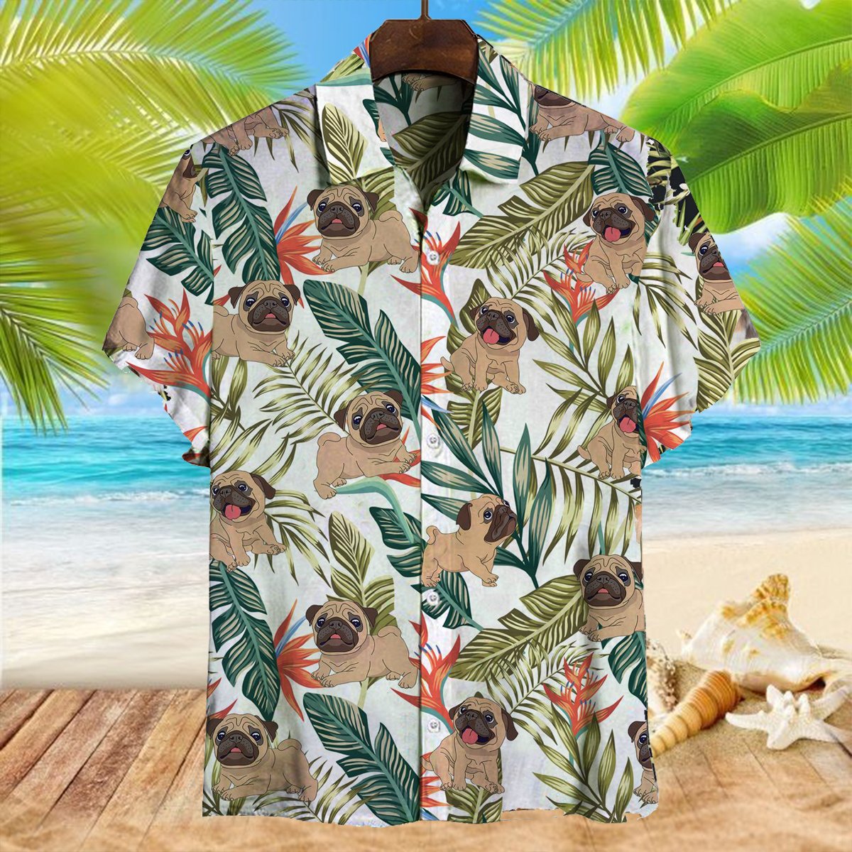 Pug Hawaii Shirt Ha95839