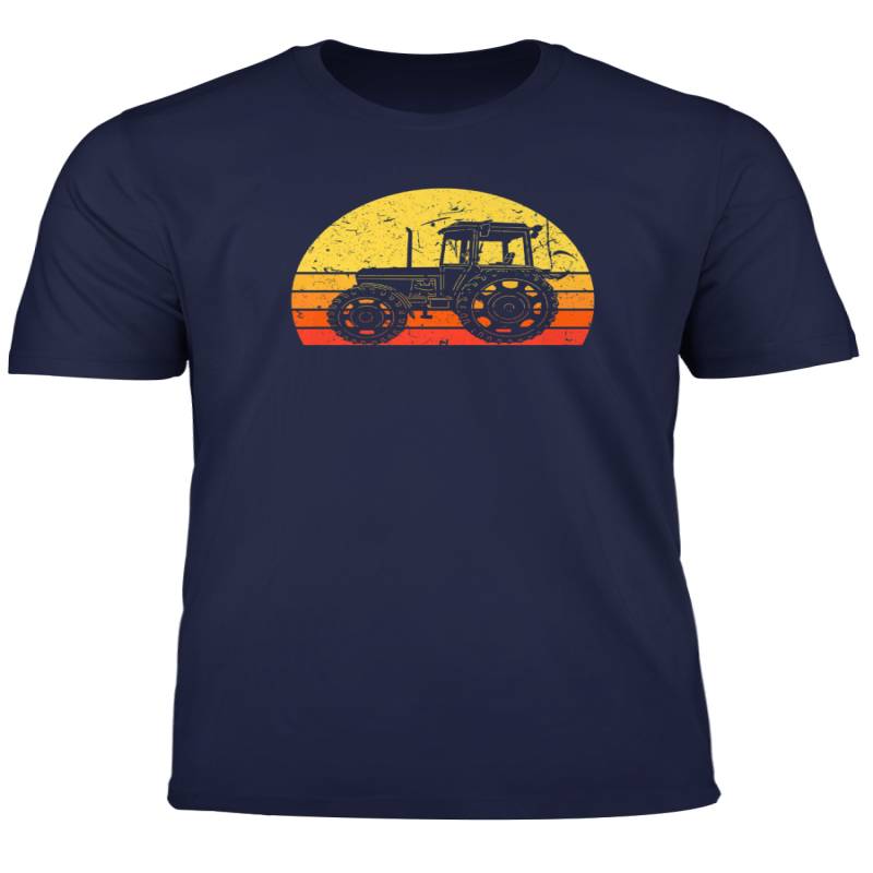 Retro Vintage Daddy Farmer Tractor T Shirt Farming Dad Gift