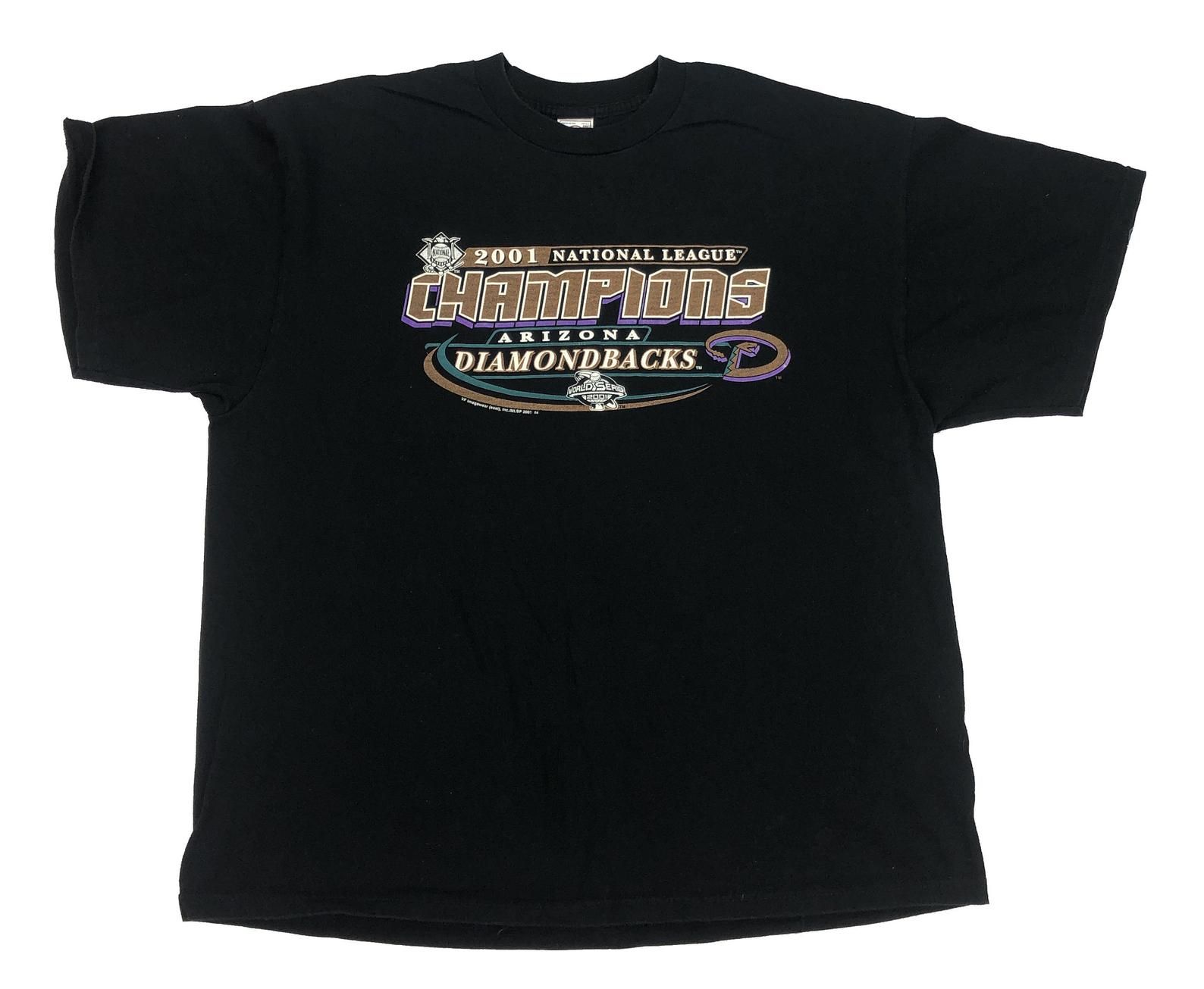 Vintage 2001 Arizona Diamondbacks National League Champions T-shirt