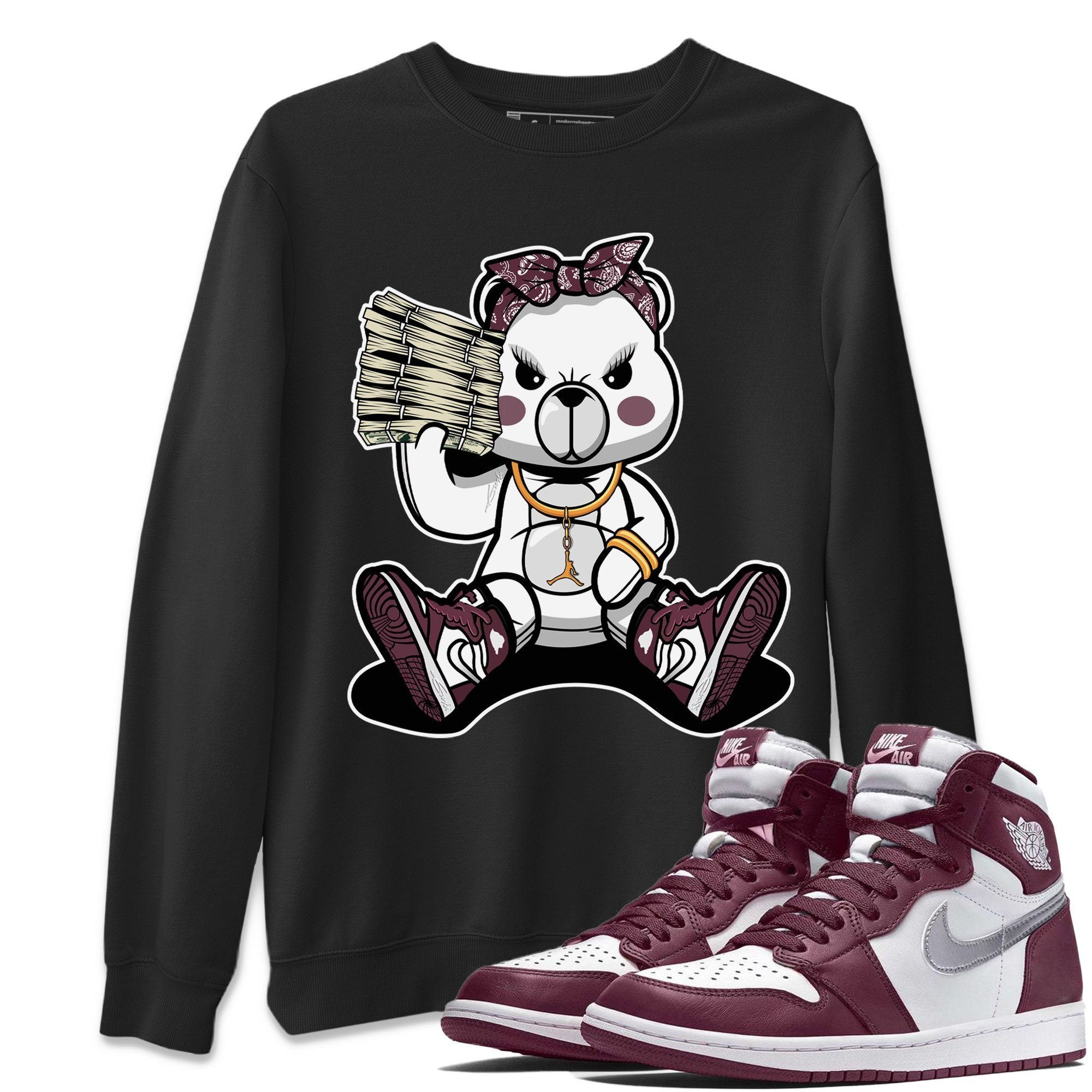 Bad Baby Bear Sweatshirt – Air Jordan 1 Bordeaux