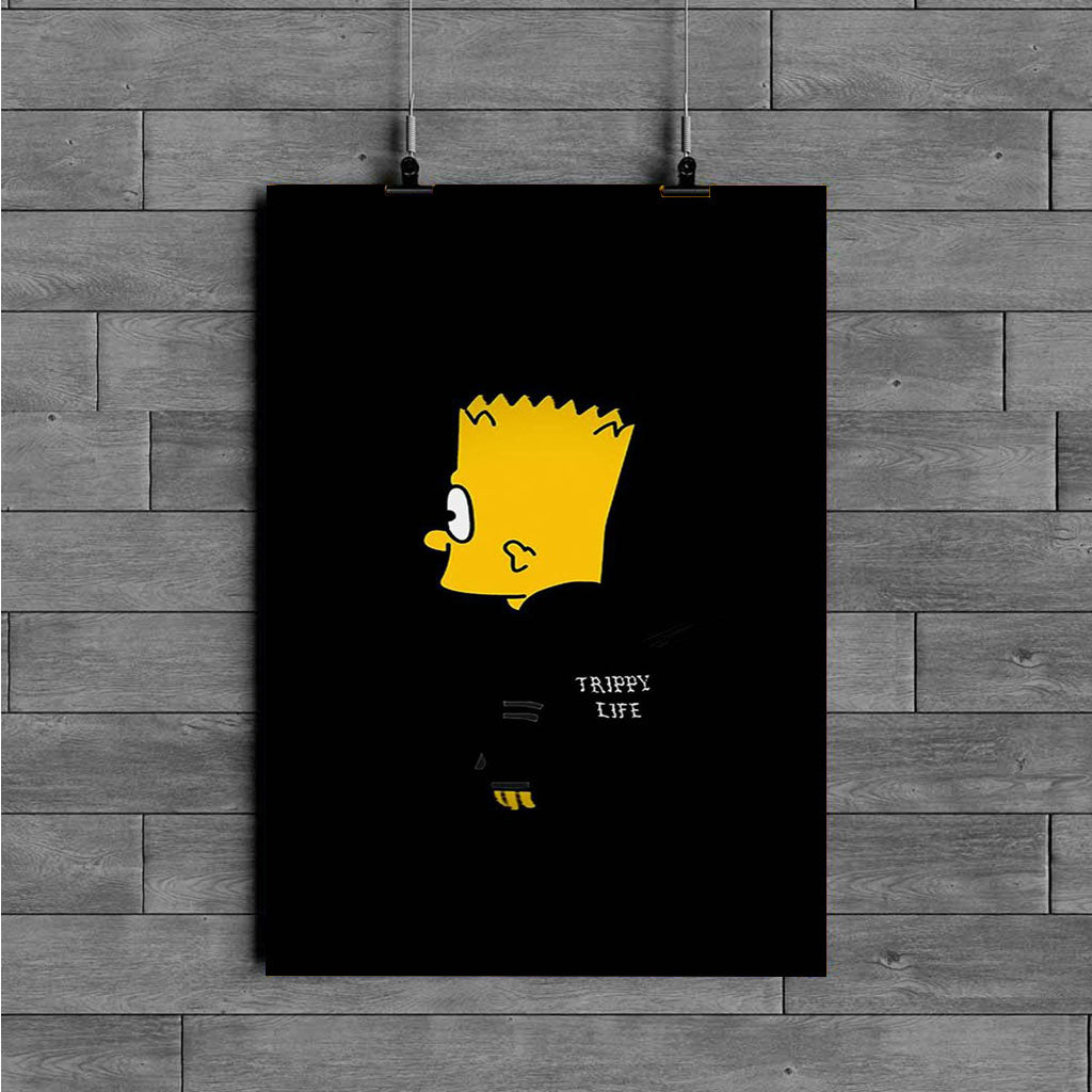 bart simpson trippy poster - Poster Art Design