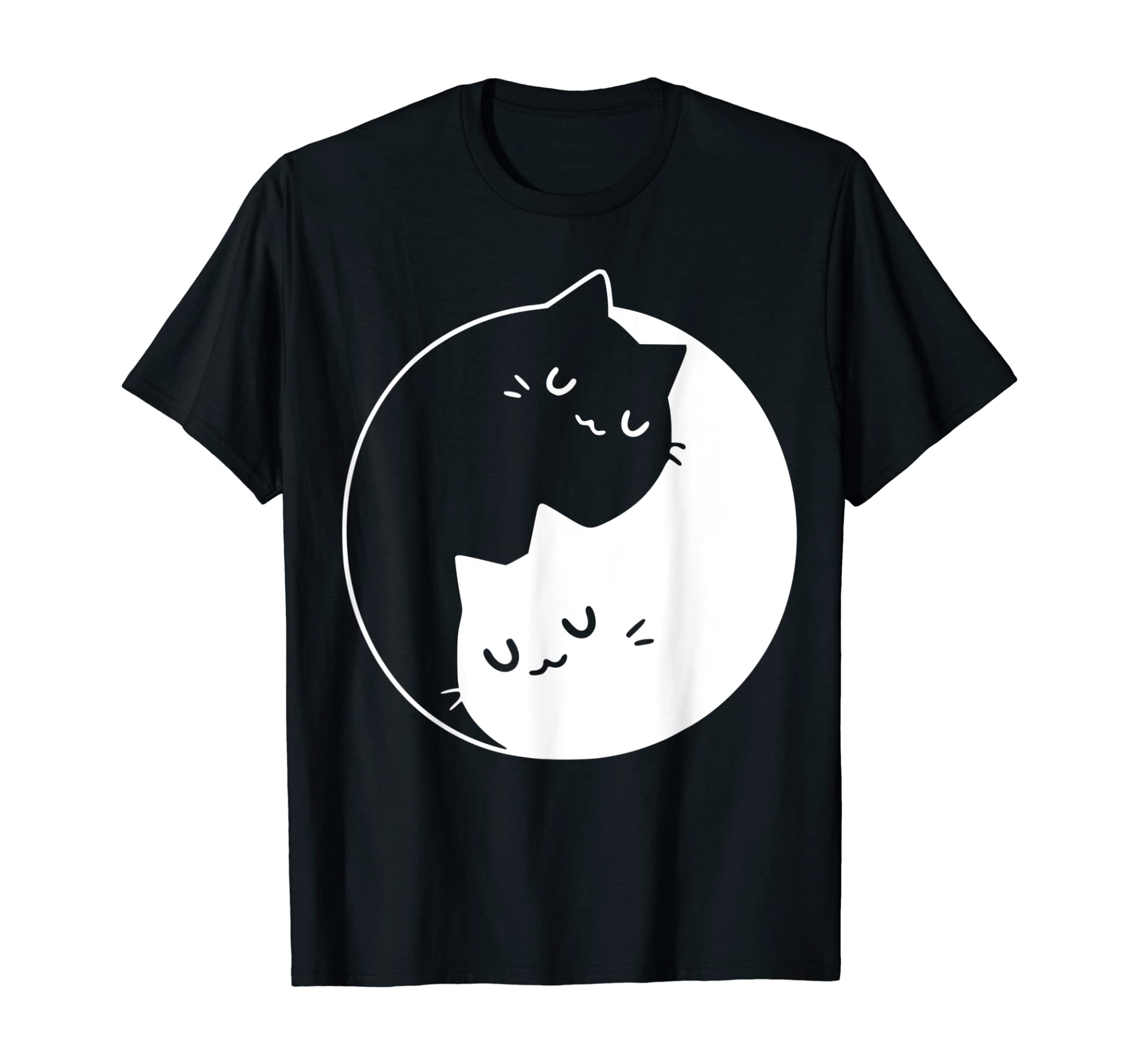 Ying Yang Cats Cat Tee