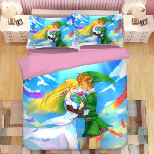 The Legend Of Zelda Link 7 Duvet Cover Pillowcase Home Decor 3D Bedding Set 9458