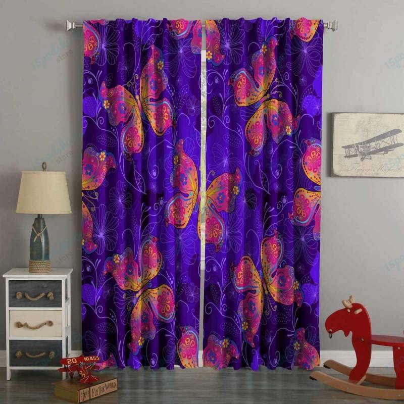 3D Printed Butterflies Style Custom Living Room Curtains - PoshmarkStore