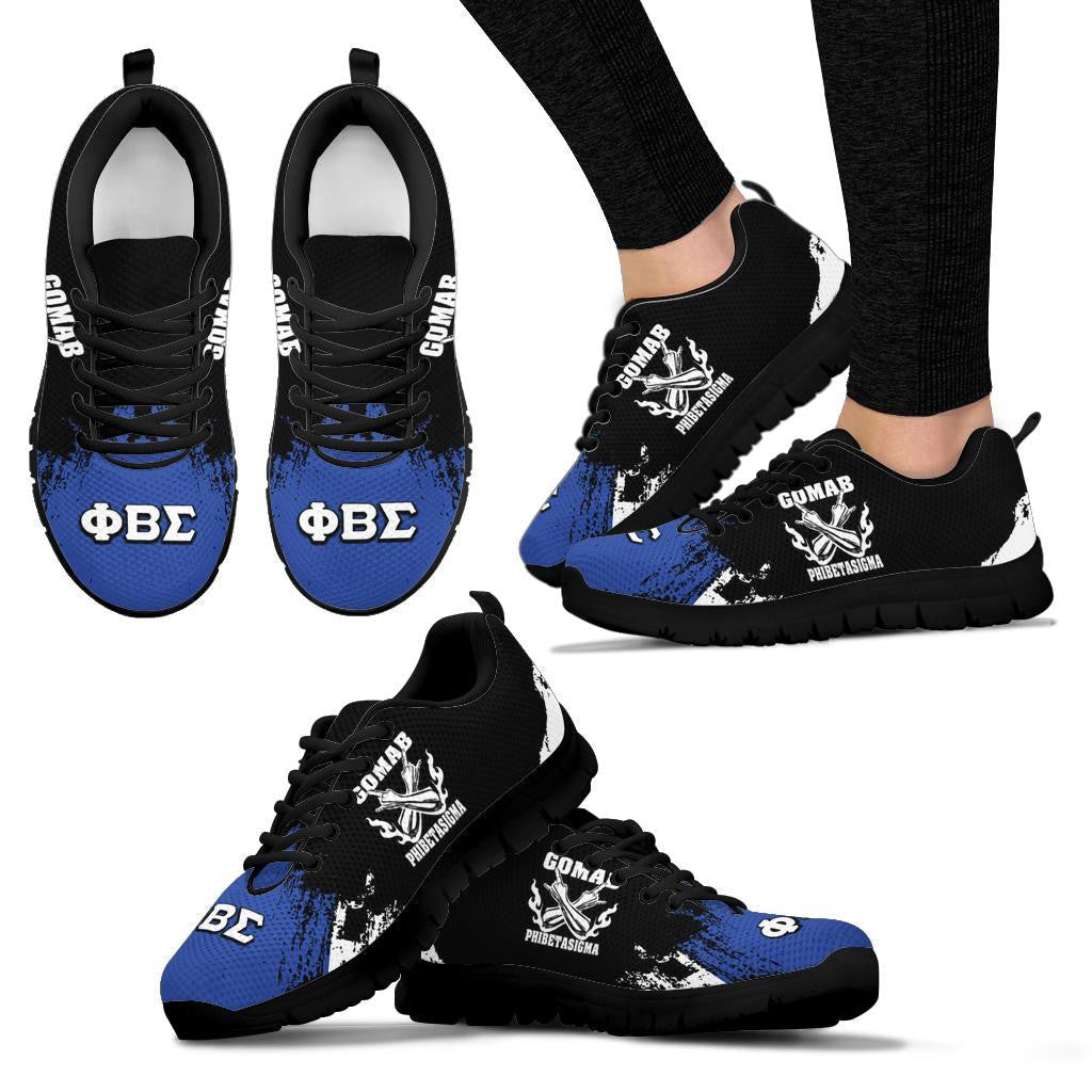 Wonderprint Footwear Phi Beta Sigma Sneakers Paint Style Lt10