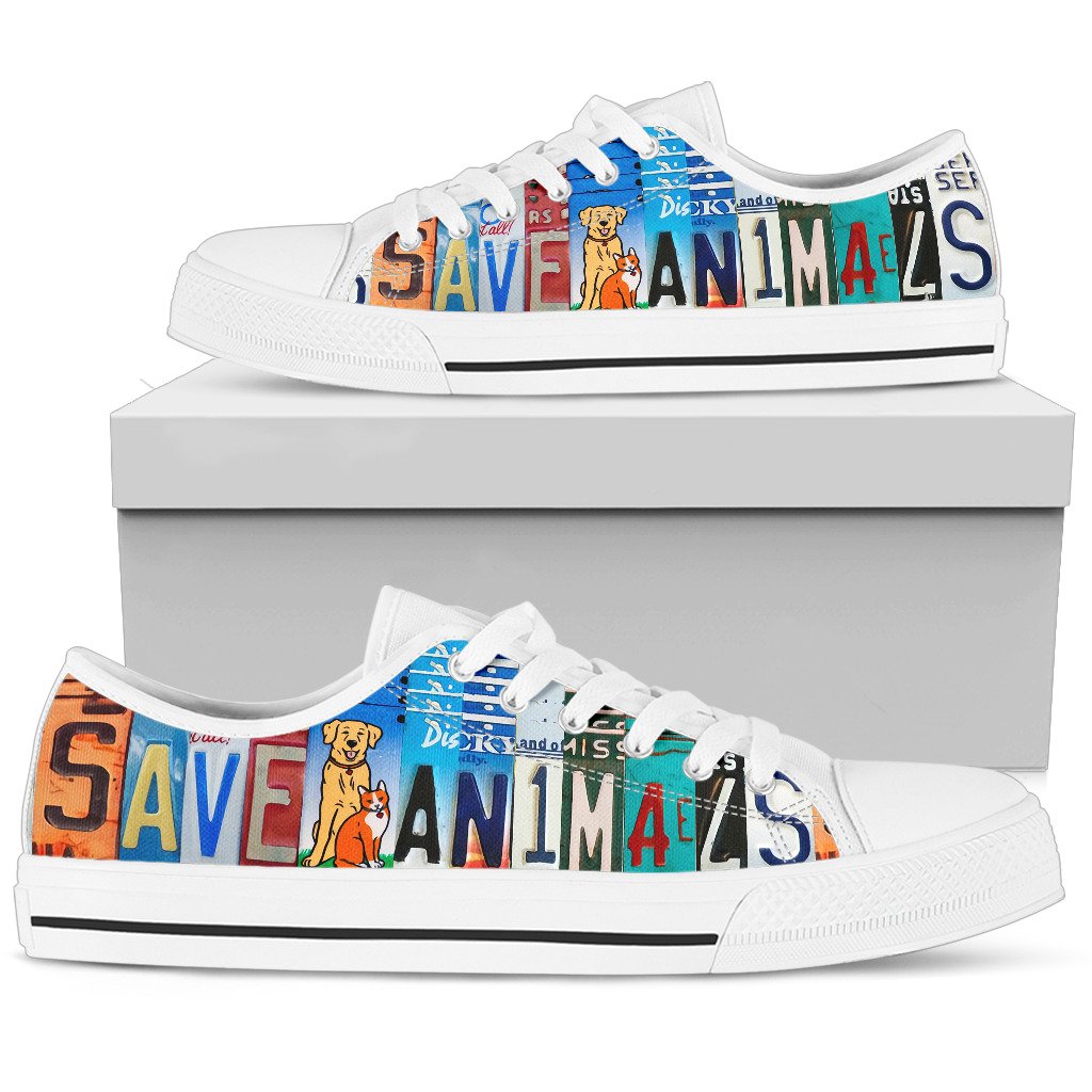 Save Animals Women’S Low Top Shoes