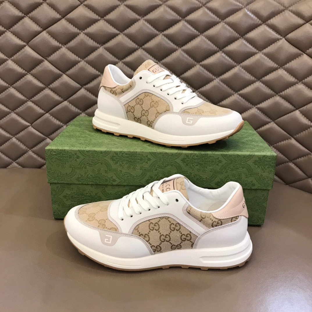 Gucci GG Rhyton Sneaker In WhiteBeige, Men SNK553359183