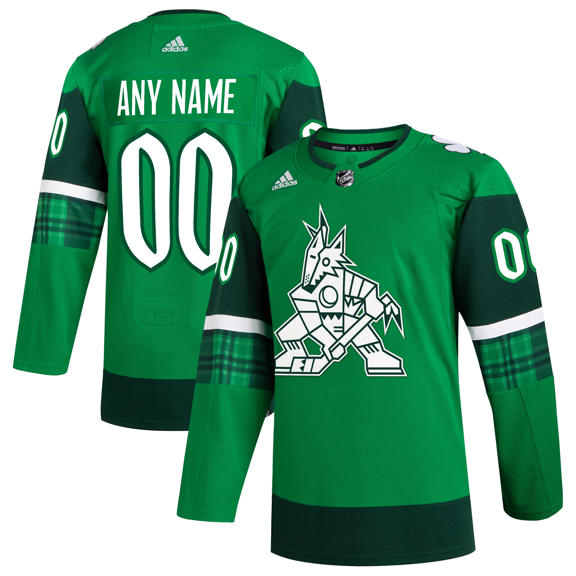 Arizona Coyotes St. Patrick's Day Authentic Custom Jersey – Kelly Green