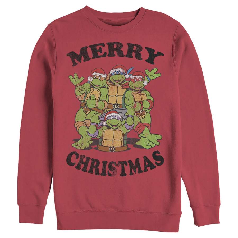 Teenage Mutant Ninja Turtles Men’s Merry Christmas  Sweatshirt