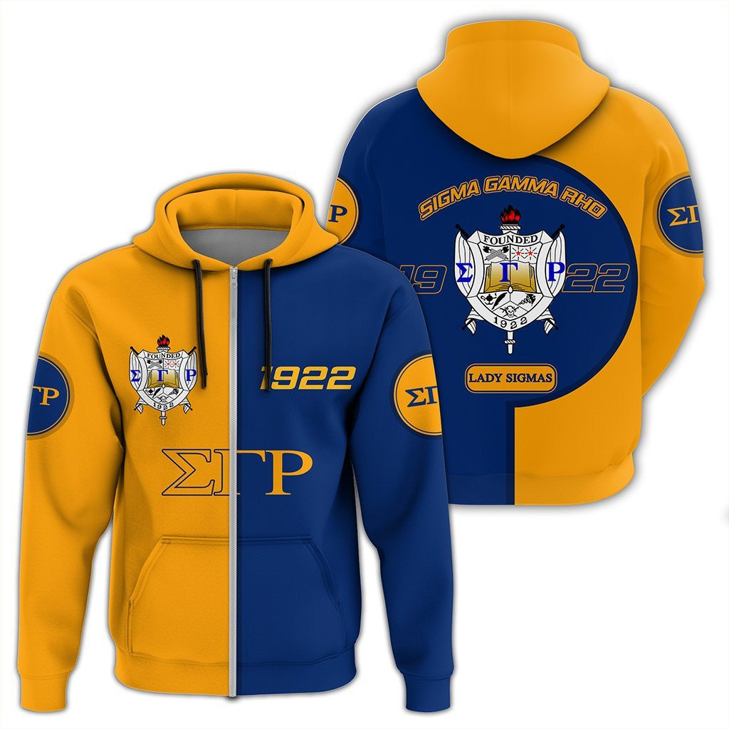 Sorority Hoodie – Sigma Gamma Rho Zip Hoodie Cycle Style