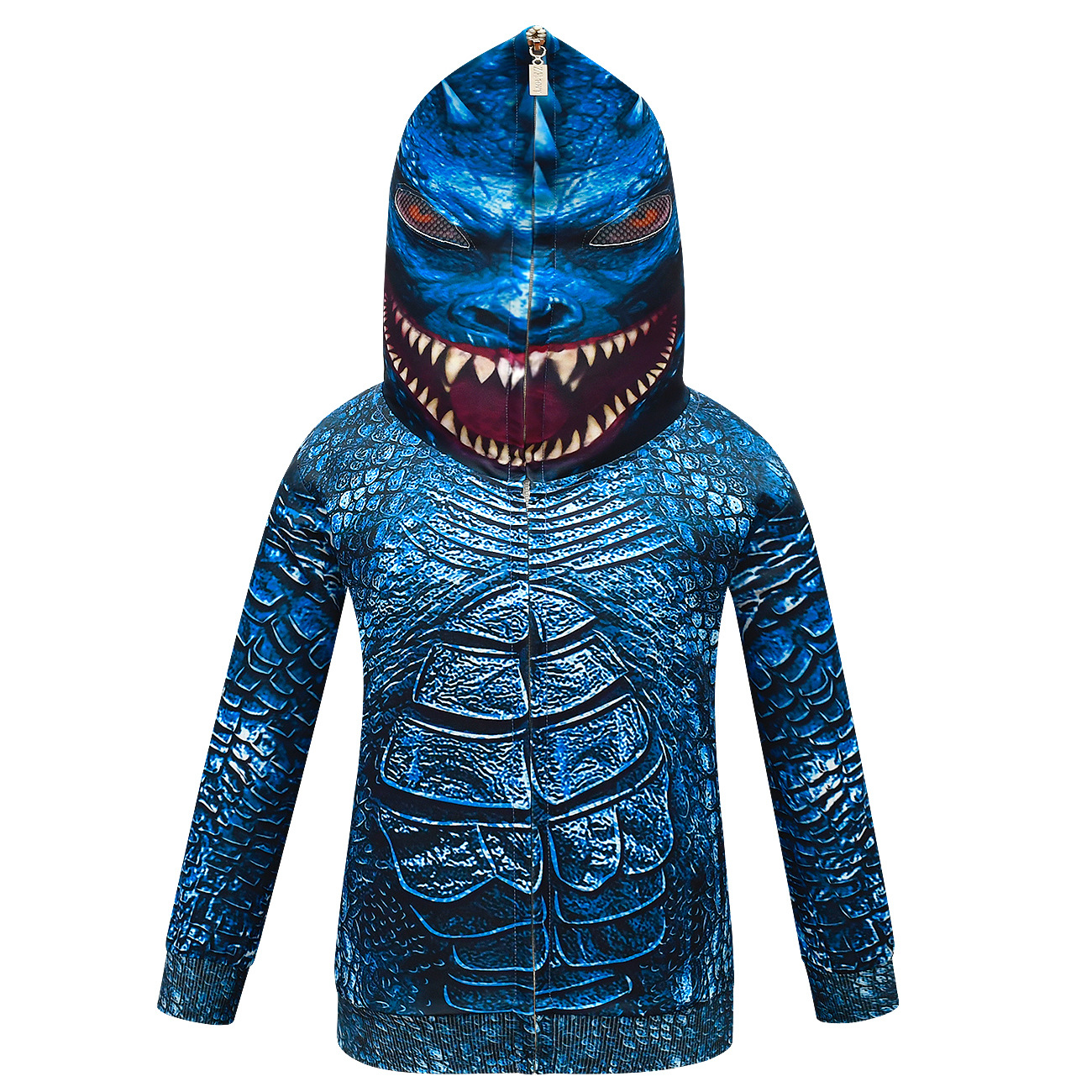 2021 dinosaur Children’s Sweatshirt Hooded Suit Monster dinosaur Cosplay Costumes Boy Halloween Performance Costume for kids alx