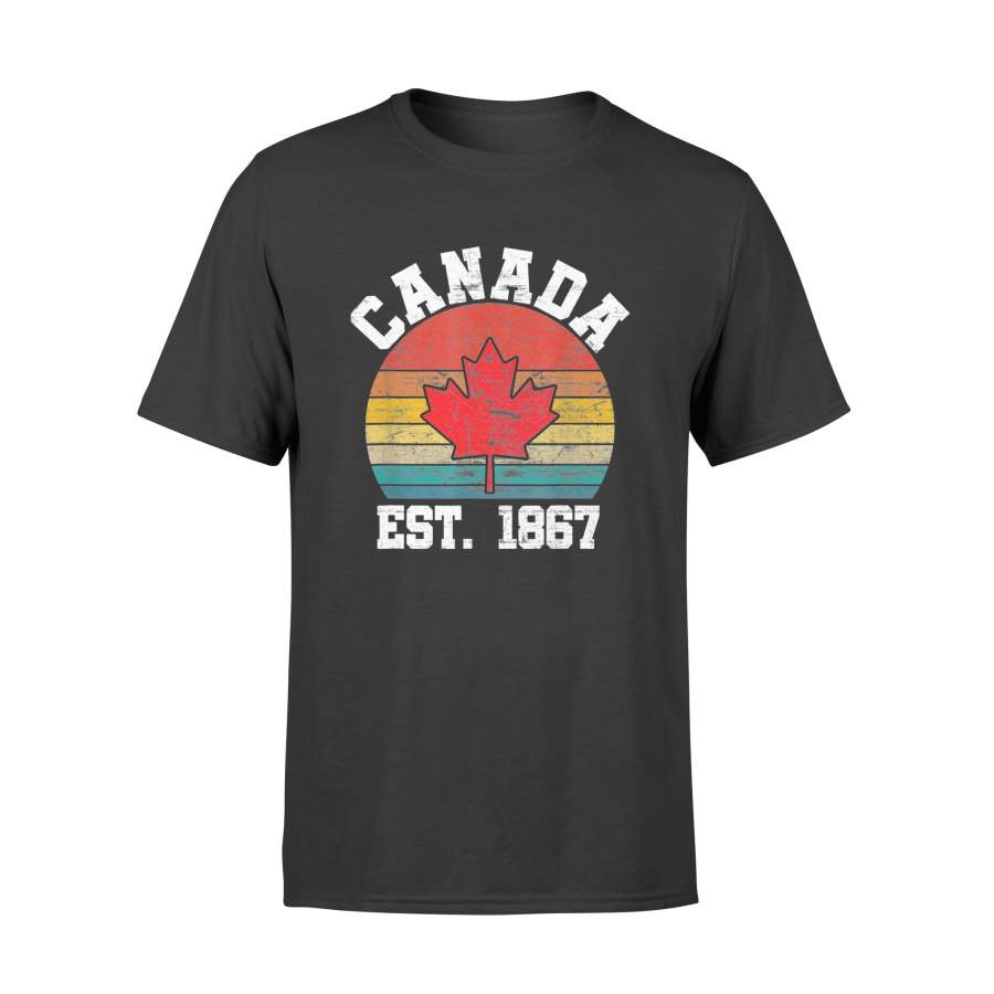 Canada Day Vintage Canada Est. 1867 Maple Leaf Shirts – Standard T-shirt