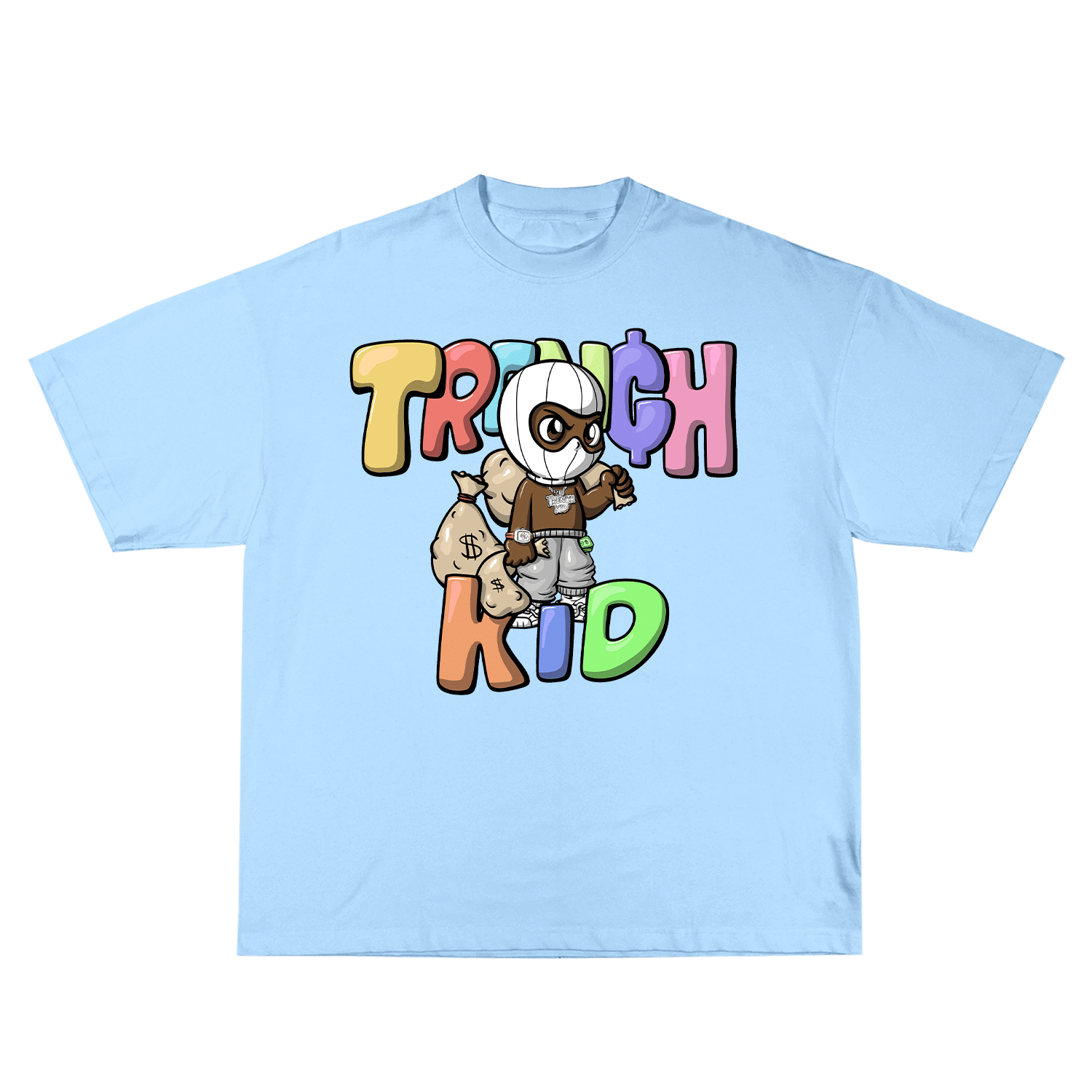 Lil Tjay Merch Trench Kid Tee Blue