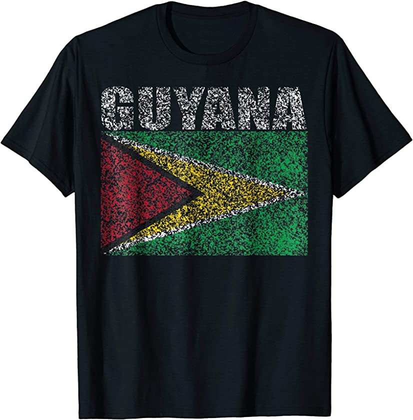 Vintage Guyana Retro TShirt Tee Shirt T-Shirt