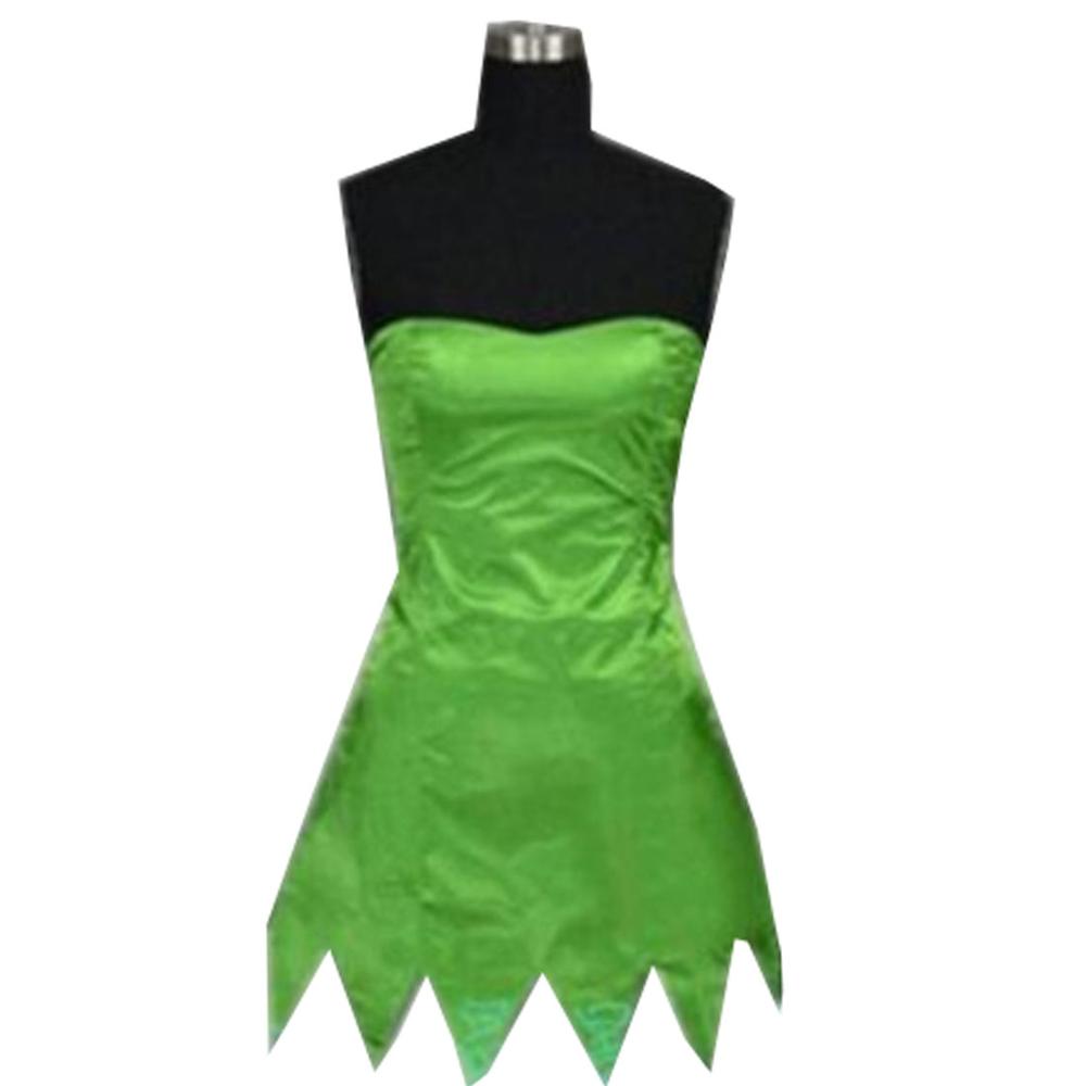 2018 Princess Tinkerbell Dress Sexy Fancy Movie Cosplay Green Fairy Pixie Adult Dresses Summer Anime Tinker Bell Dress Vestidos alx