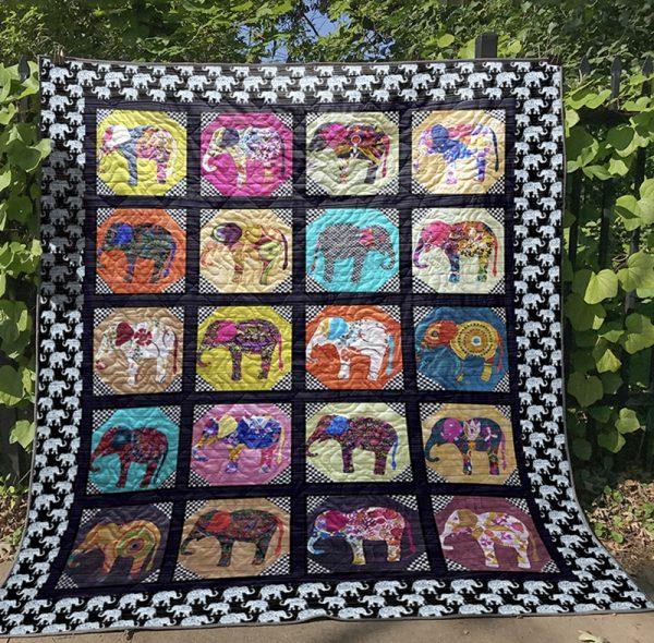 Little Elephants Quilt Blanket Tm99 – Quilt