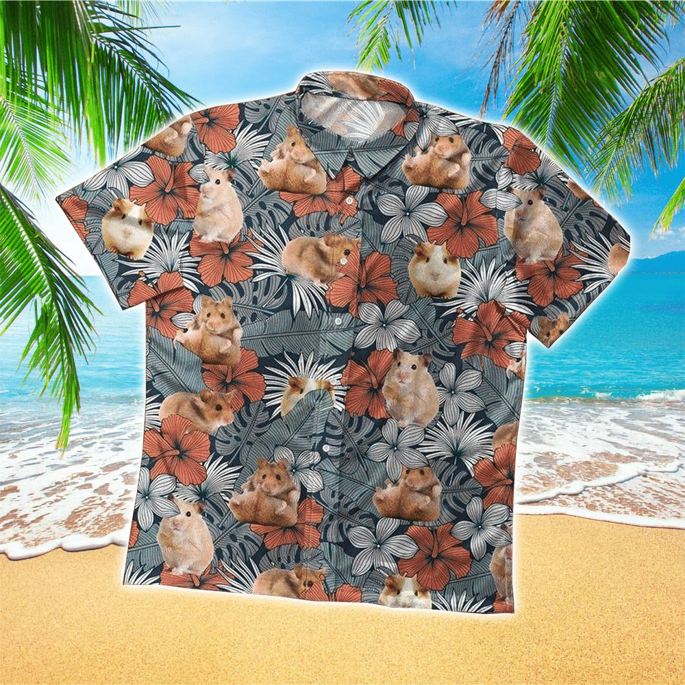 Hamster Button Up Hawaii Shirt Aloha Ha90121