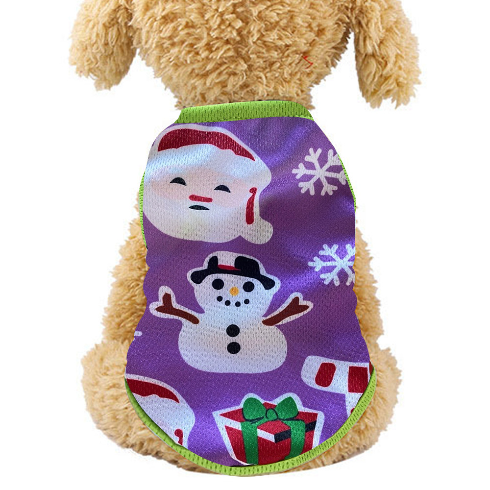 Christmas Dog Clothes Pet Clothing Clothes For Small Dogs Cats Vest Shirt Puppy Dog Costume Chihuahua Yorkies Outfit Dog Clothes alx