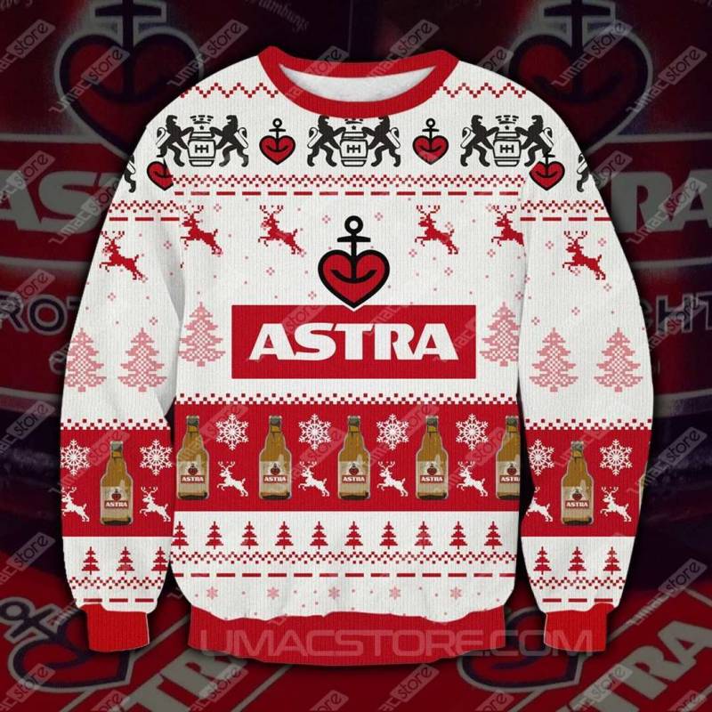 Astra Bier V2 3D Print Ugly Christmas Sweatshirt