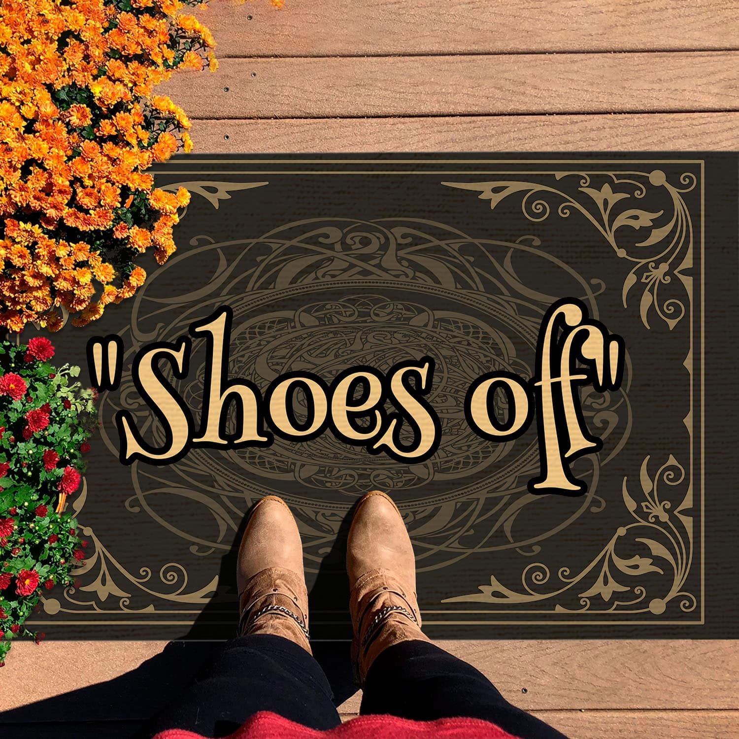 Shoes Off Funny Housewarming Gifts Please Take Off Your Shoes Entrance Decorative Doormat Evg43639