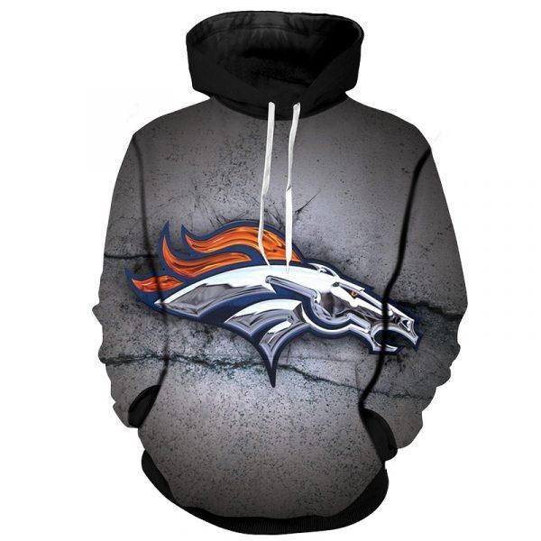 Denver Broncos Hoodie 3D Zipper Hoodie Full All Over Printhoodie Apparel 9 Ds0 05012