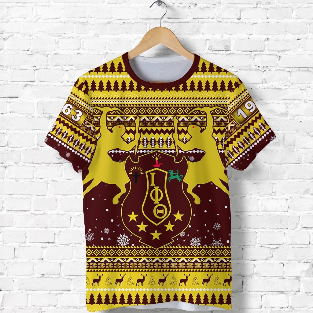 Fraternity Tshirt – Iota Phi Theta Christmas Tshirt African Pattern