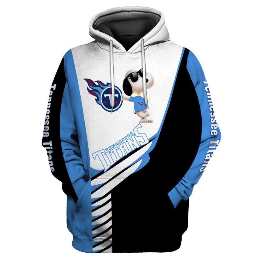 Tennessee Titans 3D Printed Hooded Pocket Pullover Hoodie