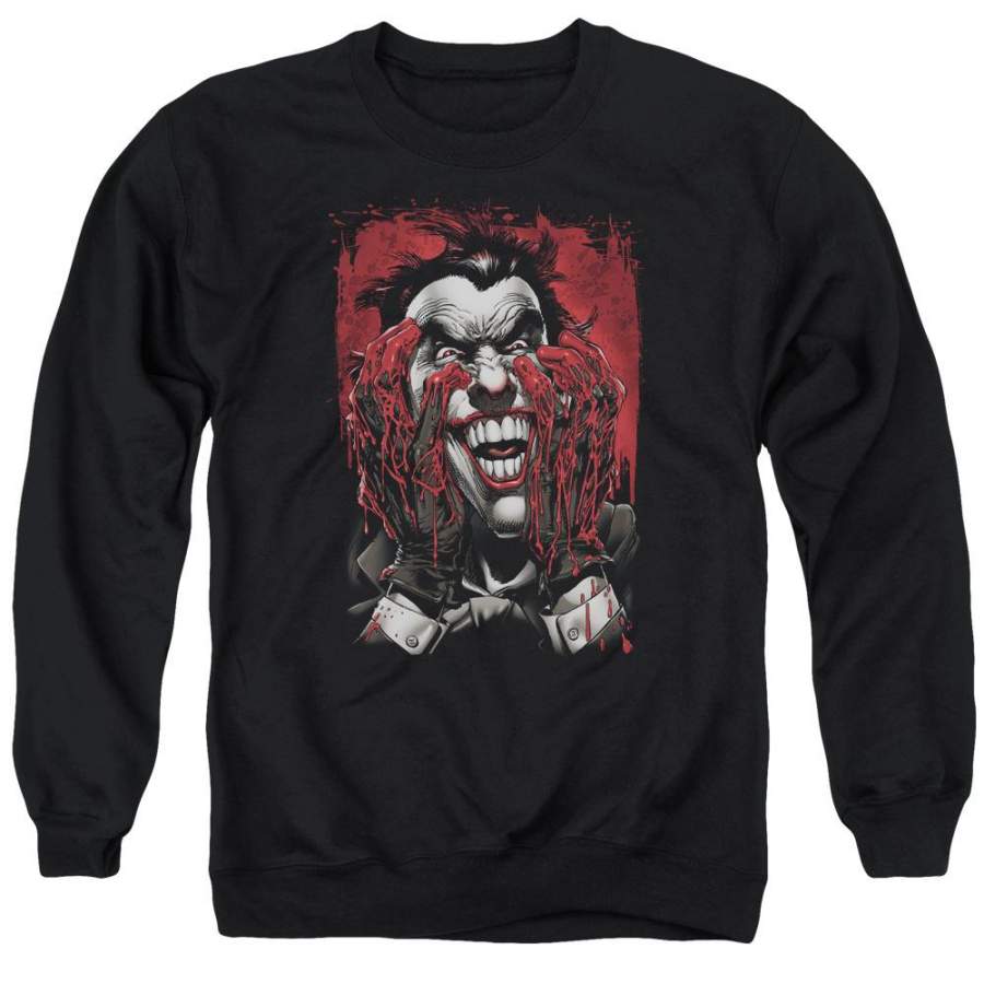 Batman – Blood In Hands Adult Crewneck Sweatshirt