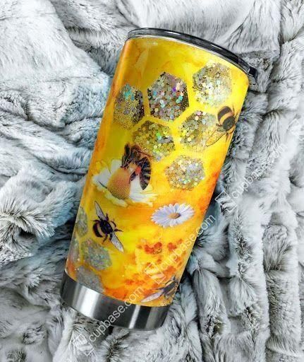 [Tumbler] Bee And Flowers Tumbler 3782