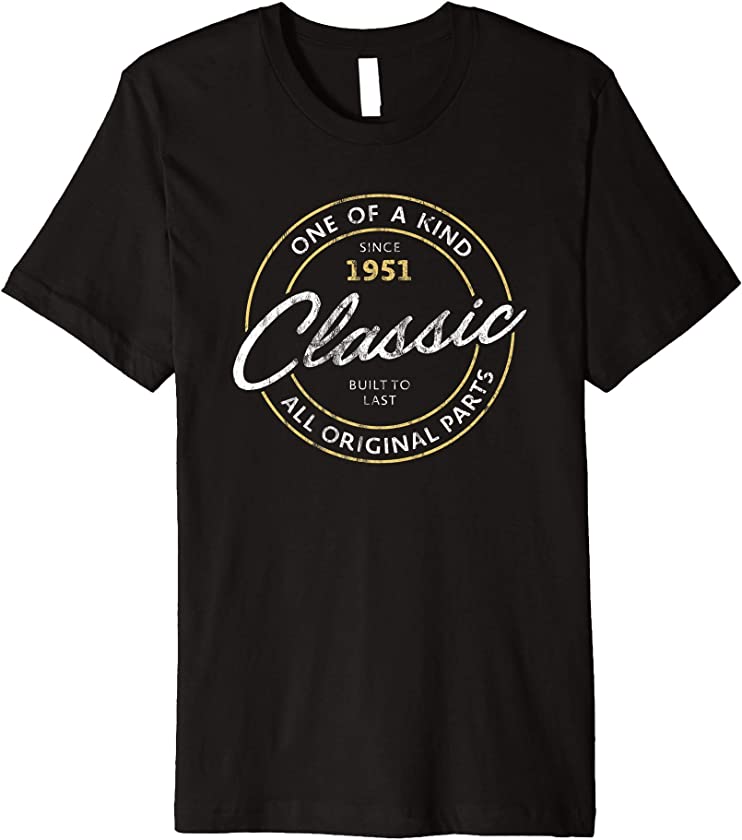 Vintage Made In 1951 Classic 70th Birthday Living Legend Premium T-Shirt