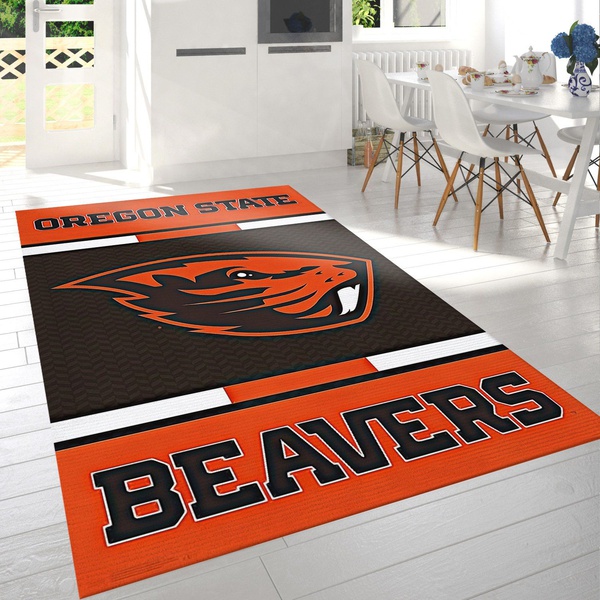 Collegiate Oregon State University Logo Area Rug For Gift Bedroom Rug US Gift Decor